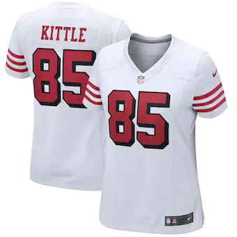 womens nike george kittle white san francisco 49ers alterna